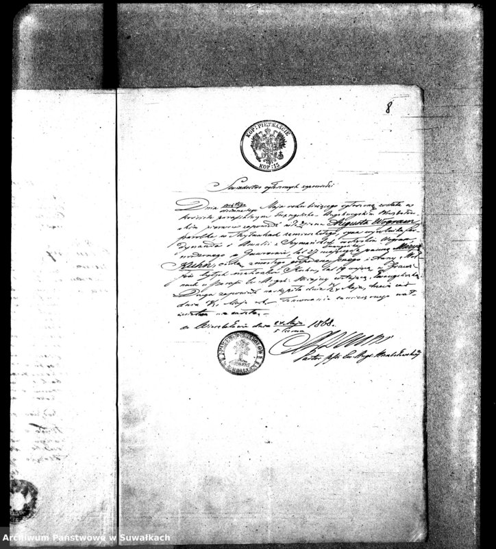 image.from.unit.number "Dokumenty k aktam o brakosočetavšichsja Evangeličesko-Augsburskogo Vižajnskogo Prichoda za 1868 god"
