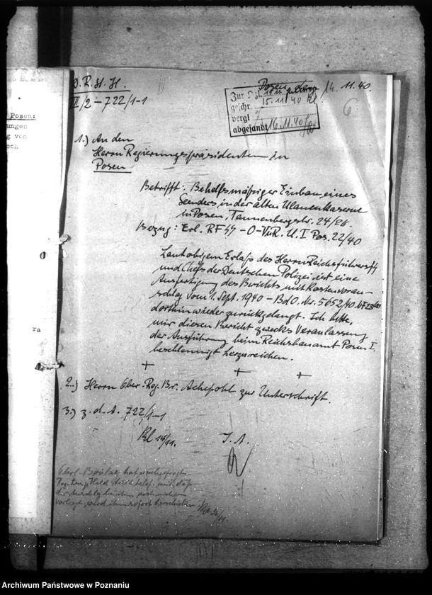 Obraz 11 z jednostki "Nachrichtenanlage - Polizeileitfunkstelle Posen, Tannenbergstr."