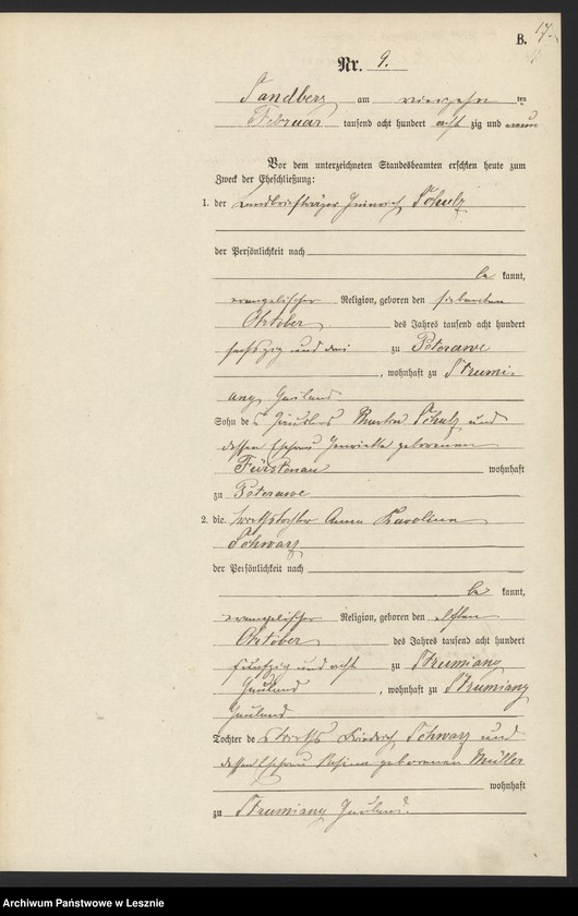 Obraz 20 z jednostki "[Księga małżeństw]"
