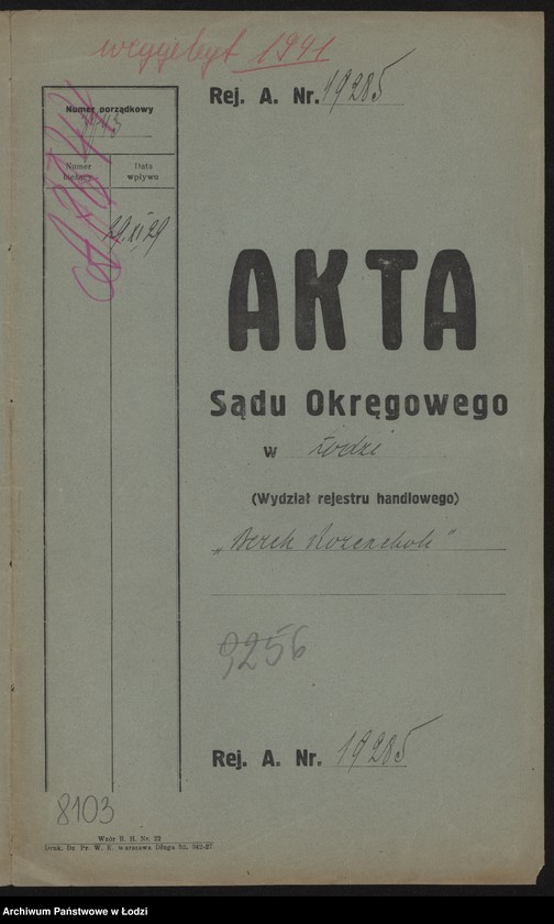 Obraz 2 z jednostki "Berek Rozenholc – piekarnia"