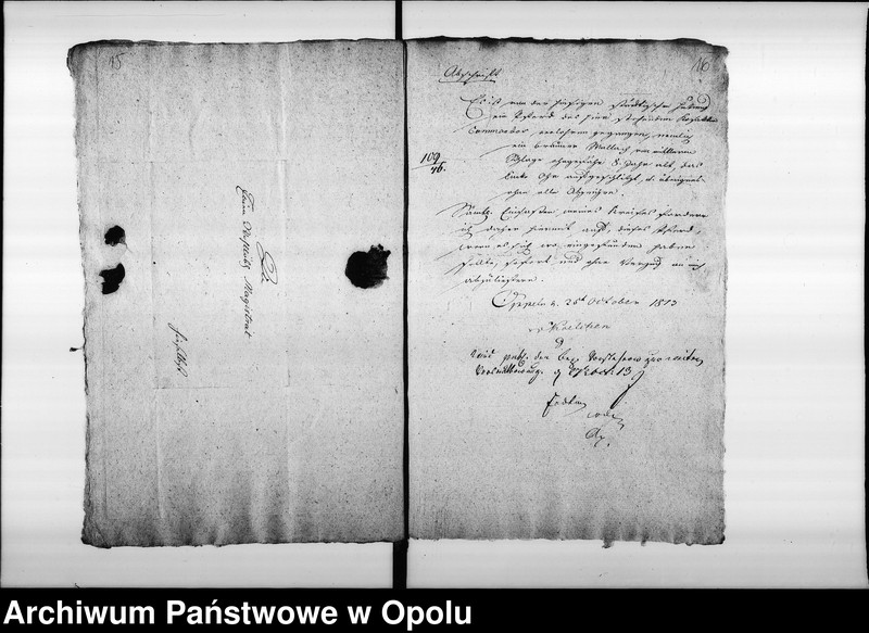 Obraz 16 z jednostki "Acta betreffend die Ausmittelung der fremden Pferde und etwaniges Fuhrwerk was durchs Militair da und dort requirirt, und auf diese Art vom Eigenthümern abhanden gekommen Vol. I de anno 1813"