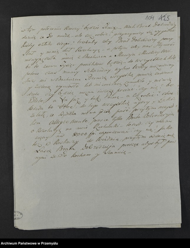 Obraz 9 z kolekcji "Ludzie listy piszą - korespondencja Krasickich111"