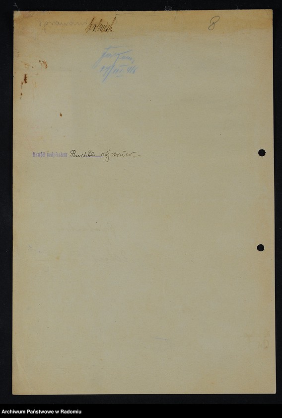 image.from.unit.number "[Wnioski o wydanie dowodów osobistych oraz nie odebrane dowody Ajzenman Złata - Akierman Gerszon]"