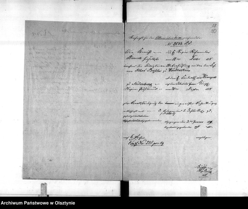 image.from.unit.number "Disziplinar-Untersuchung gegen den Lehrer Brosche [Albert] zu Wandlacken Kreises Gerdauen"