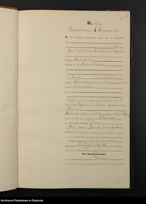 image.from.unit.number "Sterbe-Haupt-Register Nr 1 - 100"