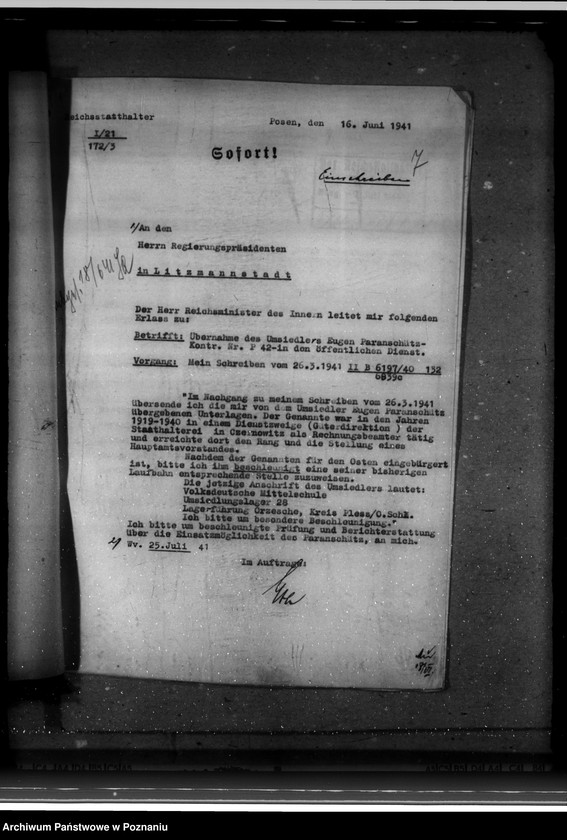 Obraz 13 z jednostki "Übernahme der Rückwanderer in den öffentlichen Dienst"