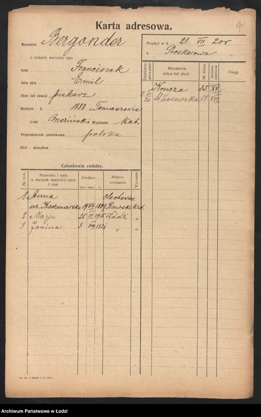 image.from.unit.number "[Spis ludności Łodzi] Berginda - Berkowicz"