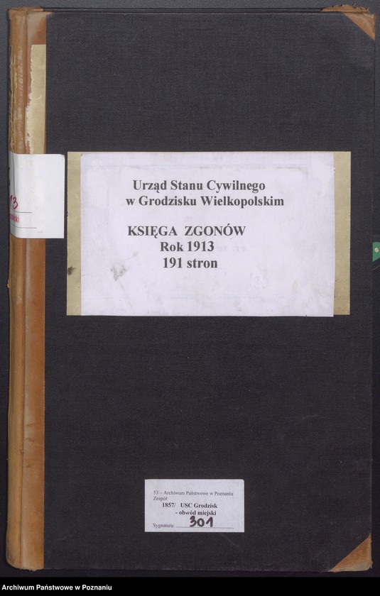 Obraz 2 z jednostki "Księga zgonów [Rejestr główny zgonów]"