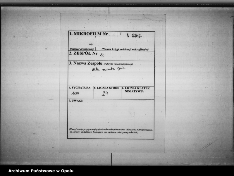 Obraz 2 z jednostki "Acta des Magistrats zu Oppeln betreffend die Wahl des Maurermeister H. Schmidt als Magistrats-Mitglied"
