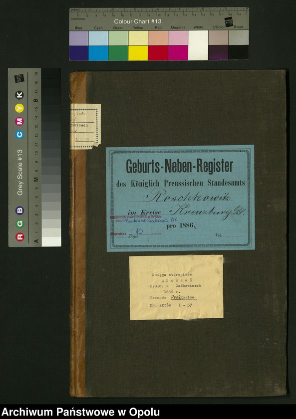 image.from.unit.number "Geburts-Neben-Register Standesamts Roschkowitz pro 1886"