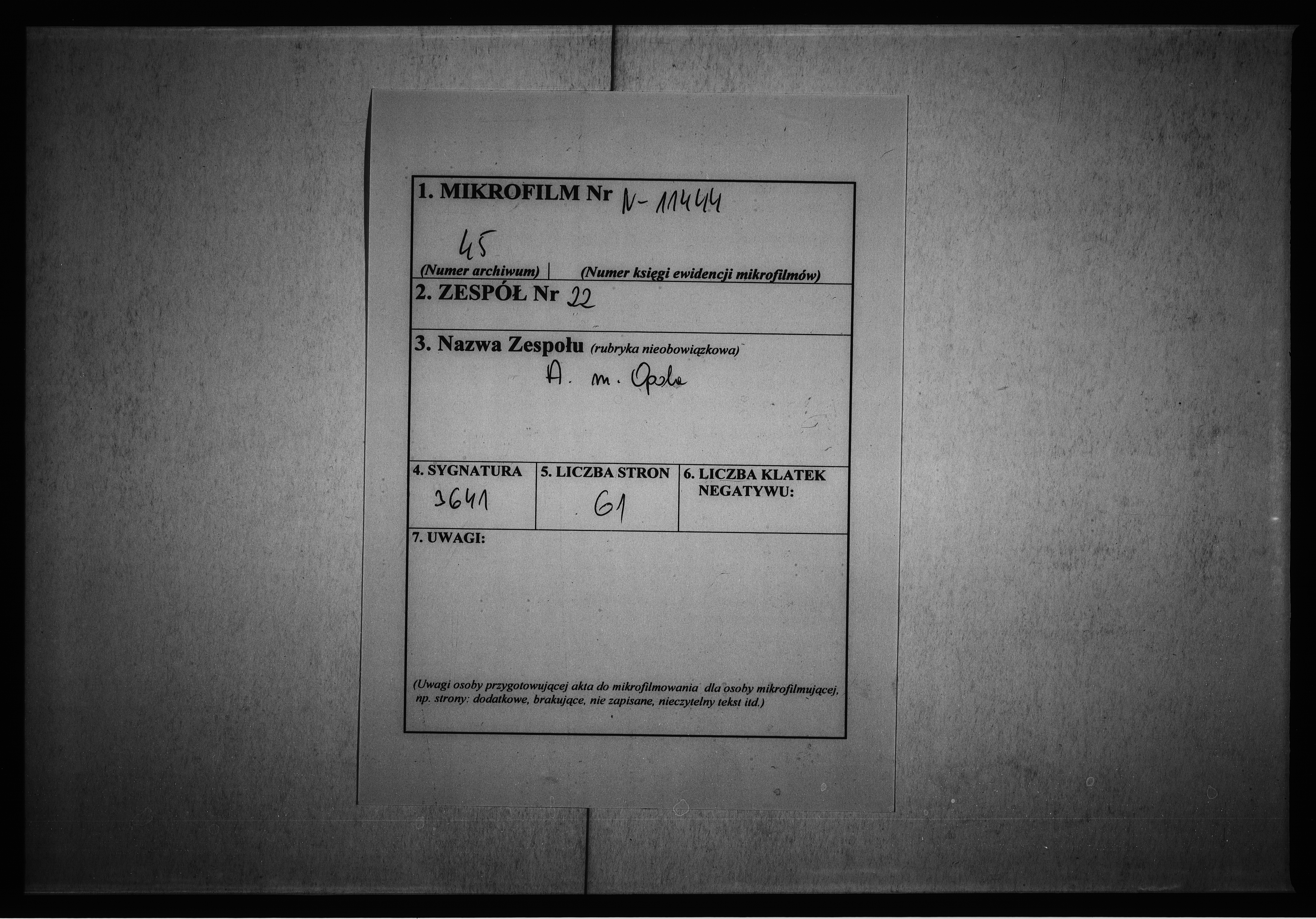 Obraz 2 z jednostki "Manual Akten des Magistrats zu Oppeln wegen der Forderung von Baudenpachtgefälle an die Andreas Nowackschen Erben auf dem hiesigen Schloss Grunde wohnhaft"