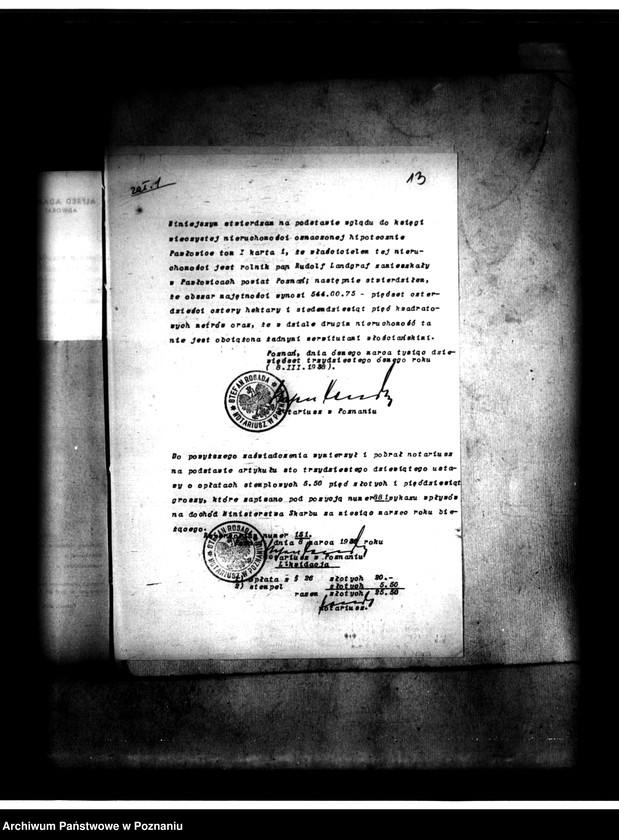 Obraz 17 z jednostki "Majątek Pawłowice powiatu poznańskiego wyłączenie z art. 5 ustawy o wykonaniu reformy rolnej"