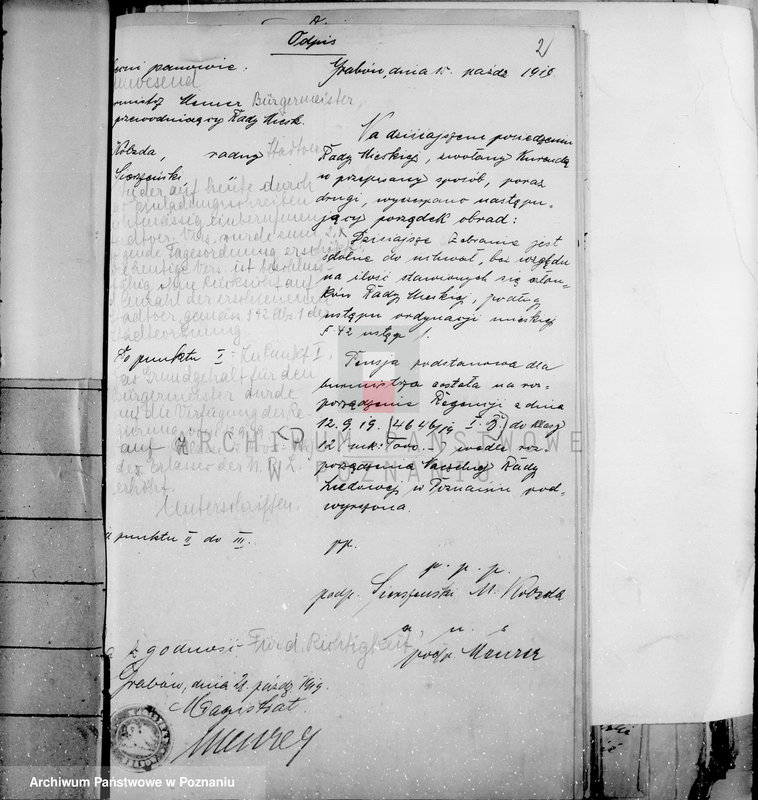 Obraz 6 z jednostki "Członkowie magistratu miasta Grabowa"