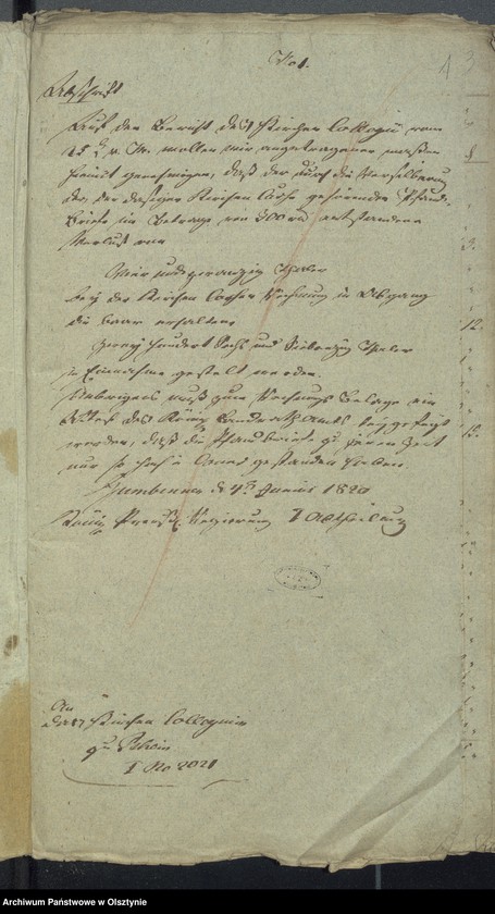 Obraz 3 z jednostki "Beläge zur 1819/1820 Rheinschen Kirchen Cassen Rechnung"