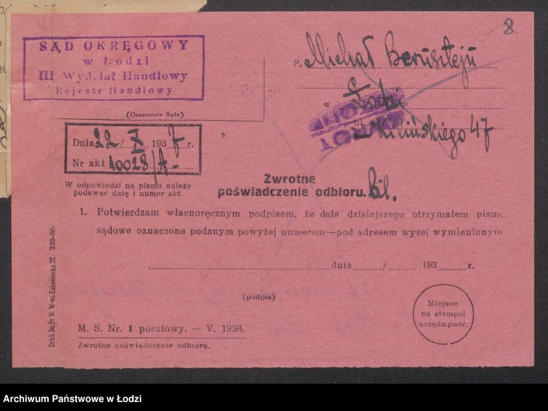 Obraz 10 z jednostki "Michał Bernsztejn – sprzedaż manufaktury i firanek"