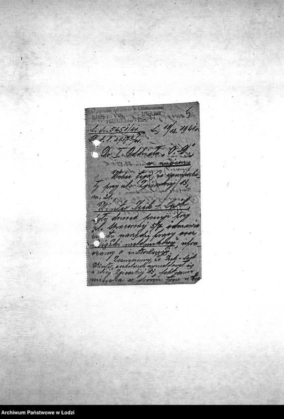 Obraz 8 z jednostki "[Korespondencja z Wydziałem Finansowo-Gospodarczym, Wydziałem Aprowizacji, Wydziałem Kart – różne sprawy]"