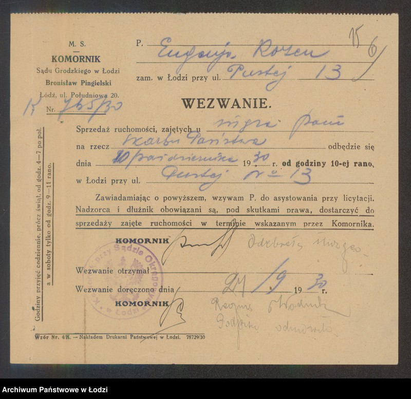 Obraz 17 z jednostki "Nuchem Rozen – sprzedaż krzeseł"