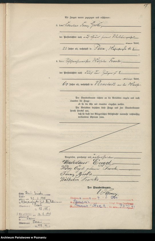 Obraz 20 z jednostki "Księga miejscowa małżeństw"