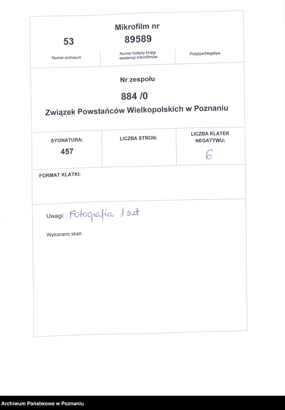 Obraz 5 z jednostki "Obchody uroczystości 3 Maja 1919 r. w Poznaniu. Członkowie Towarzystwa Powstańców i Wojowników w Ostrowie 3 Maja 1927. K. Greger 1918 - 1919."