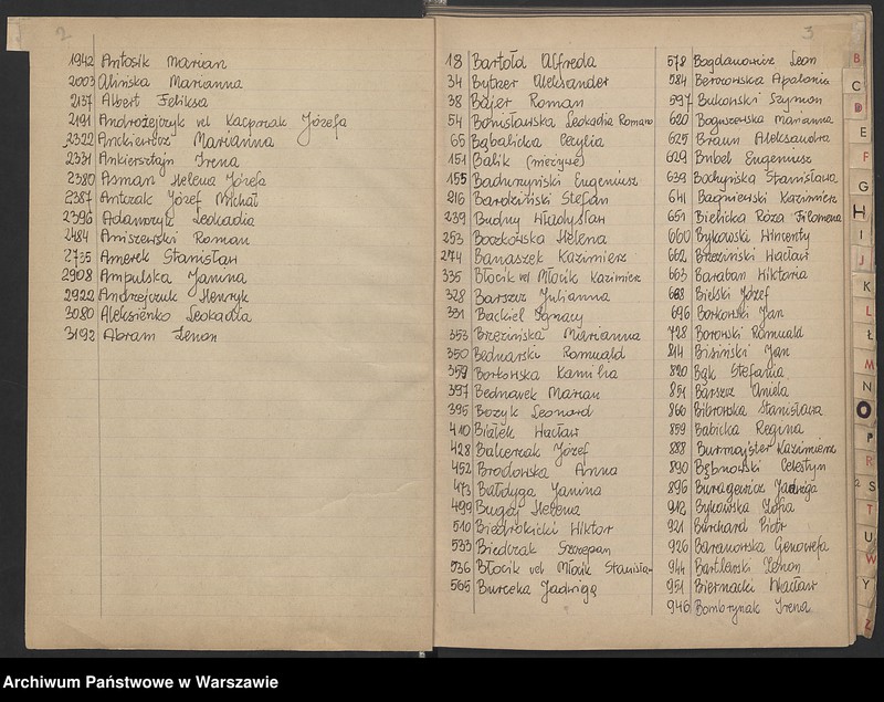 Obraz 5 z jednostki "Skorowidz do akt urodzeń"