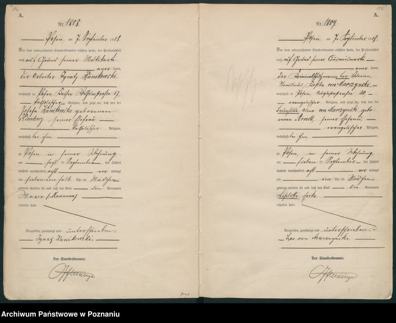 Obraz 11 z jednostki "Księga miejscowa urodzeń tom IV-V [Rejestr główny urodzeń]"