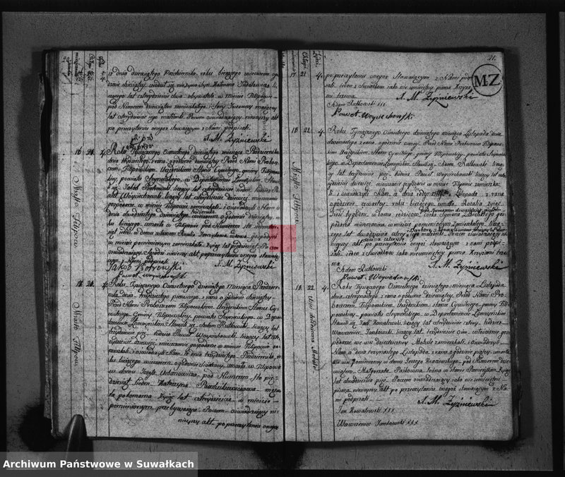 Obraz 13 z jednostki "Akta Zeszłych Gminy Filipowskiey od 1go Maja 1810 Ru aż do ostatnich dni Grudnia 1811 r."