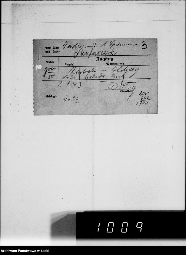 Obraz 7 z jednostki "Hermann Zeidler [rachunki za usługi transportowe dla Getta]"