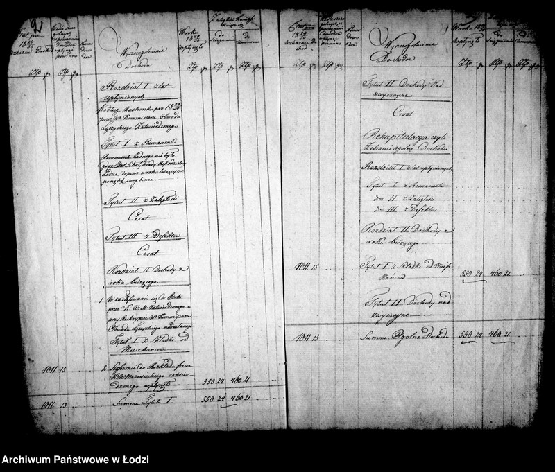 Obraz 7 z jednostki "Akta tyczące się rachunków szkoły elementarnej w osadzie fabrycznej Łódka"