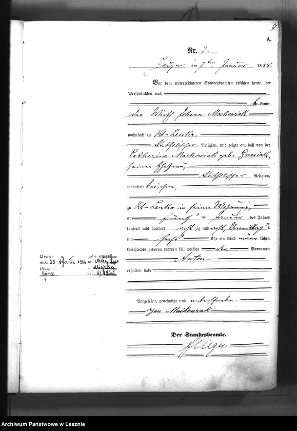 Obraz 10 z jednostki "[Księga urodzeń]"