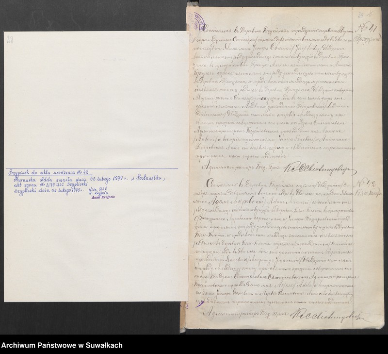 image.from.unit.number "Księga urodzeń, małżeństw, zgonów 1908 r. [parafii rzymskokatolickiej w Becejłach]"