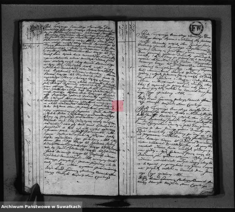 image.from.unit.number "Akta Małżeństwa Stanu Cywilnego Gminy Berznickiey z roku 1816"