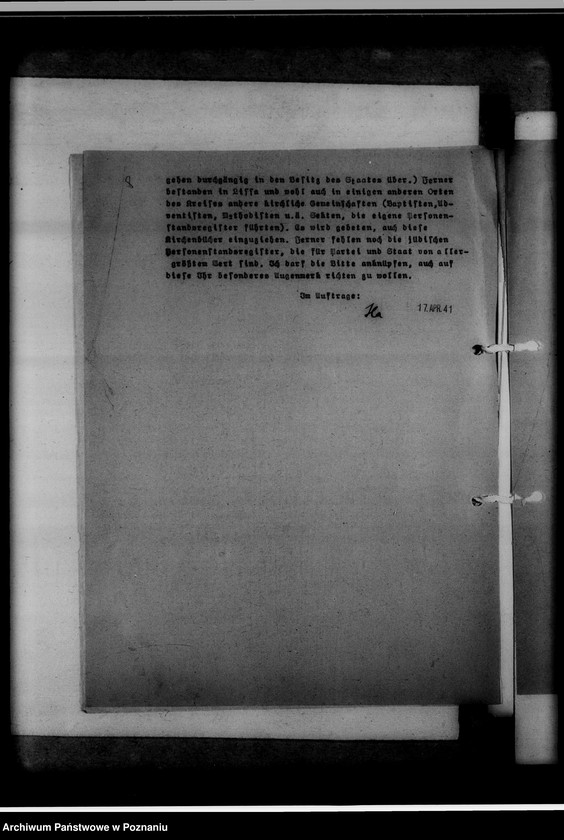 Obraz 12 z jednostki "Einziehungsprotokolle [ksiąg kościelnych] Kreis Lissa [powiat leszczyński]"