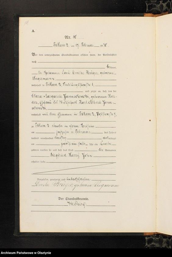 image.from.unit.number "Geburts-Haupt-Register Nr 1 - 54 i 1 - 59"