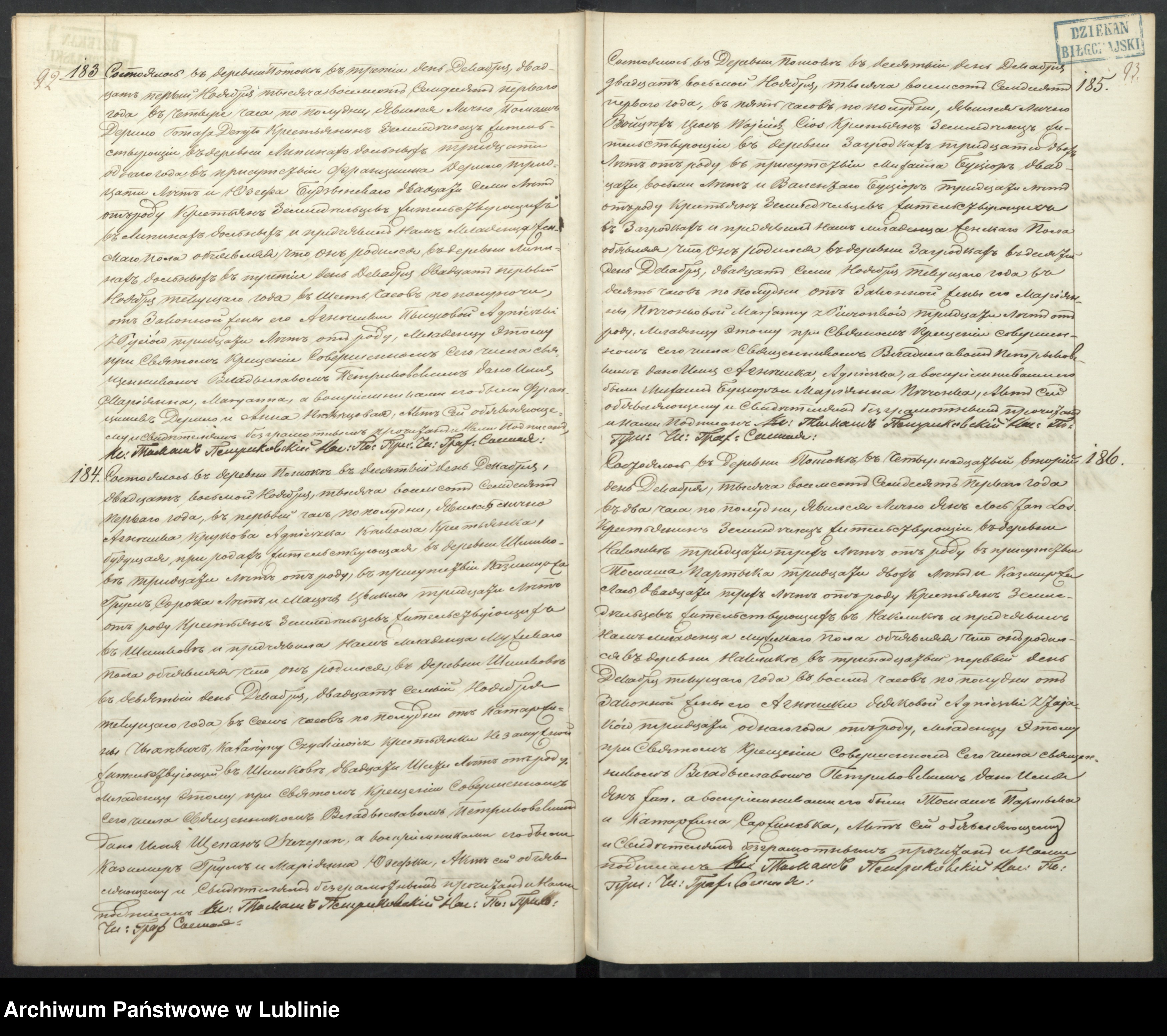 Skan z jednostki: Księga urodzeń, małżeństw i zgonów