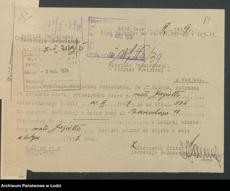 image.from.unit.number "Księga inwentarzowa nieruchomości m. Łodzi ul. Skargi"