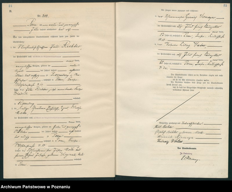 Obraz 20 z jednostki "Księga miejscowa małżeństw tom II [Rejestr główny małżeństw]"