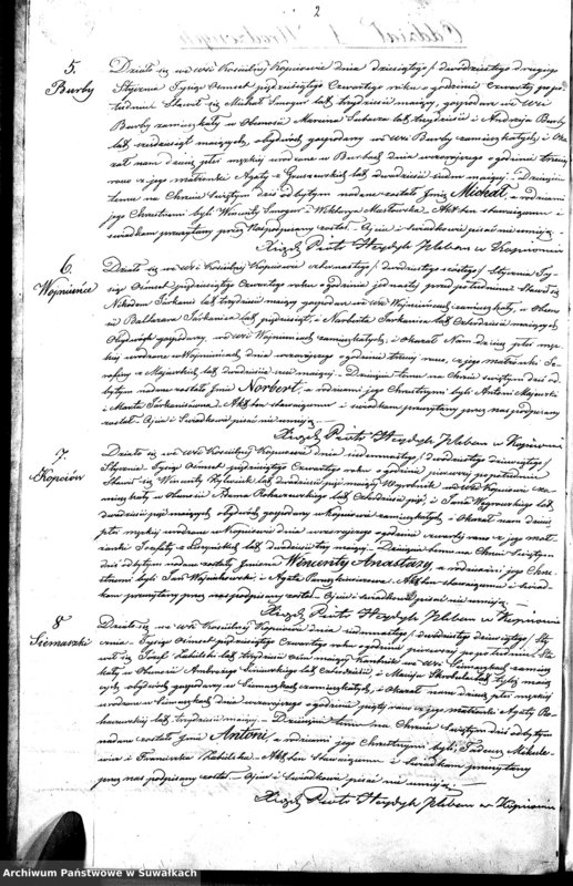 image.from.unit.number "Duplikat Aktów Urodzenia, Małżeństwa i Zeyscia Parafia Kopciowo z Roku 1854"