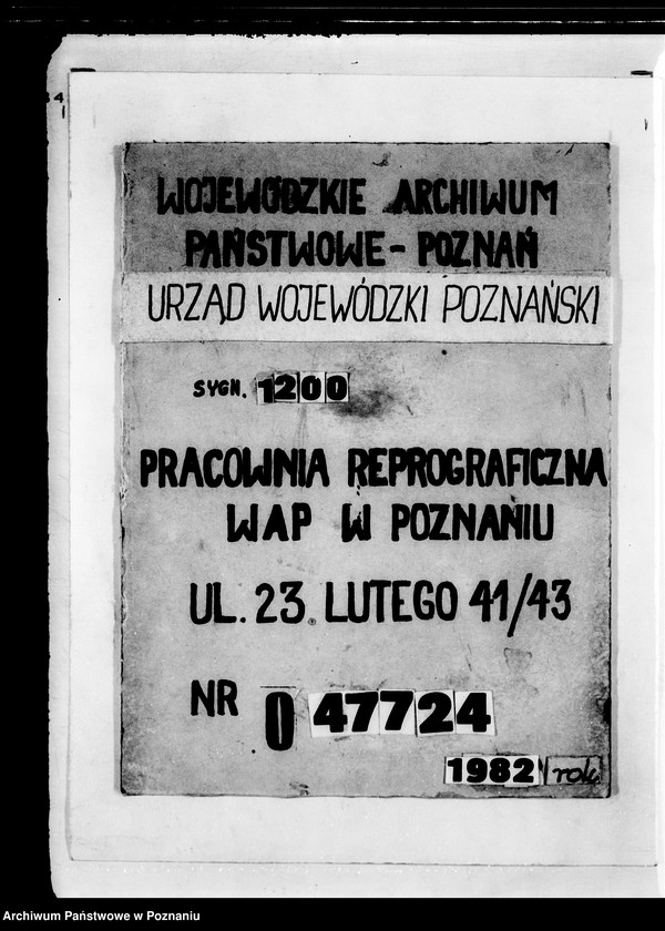 Obraz 1 z jednostki "Okręgowy Związek Emerytów i Emerytek Państwowych Wdów i Sierot po urzędnikach na Poznańskie i Pomorze w Poznaniu"