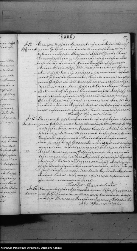 Obraz 9 z jednostki "Księga urodzeń, małżeństw, zgonów"