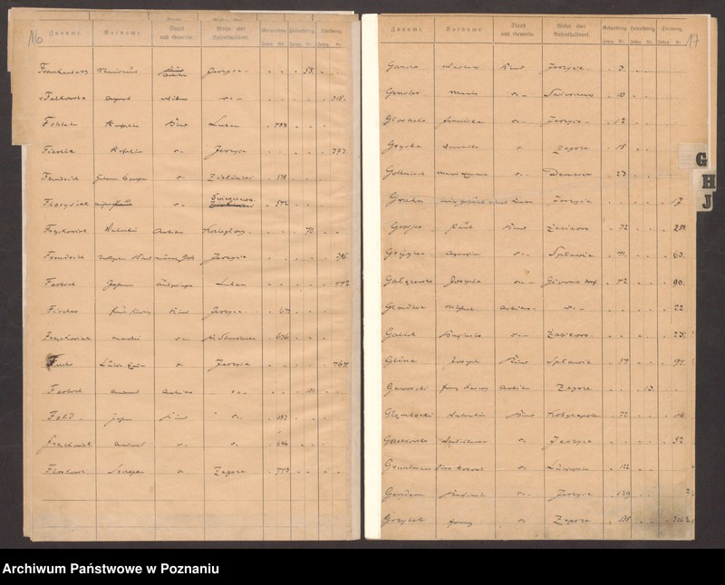 Obraz 13 z jednostki "Rejestr urodzeń, małżeństw, zgonów"