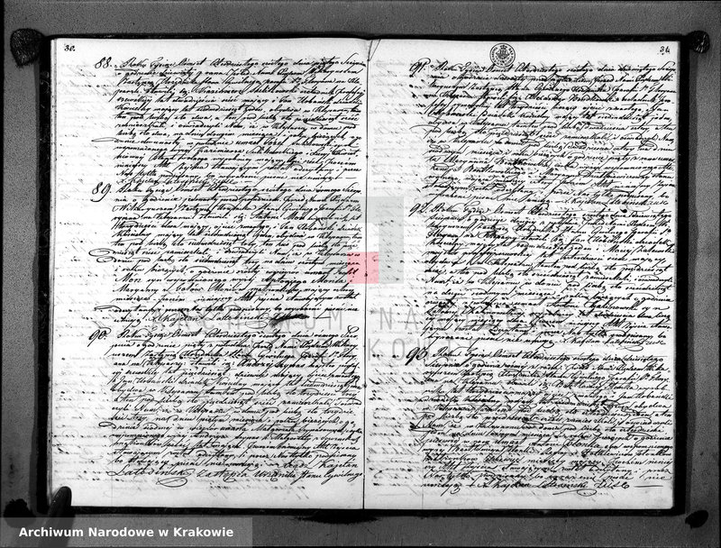 image.from.unit.number "Księga Aktów Zejścia dla Parafii So. Floryana na Kleparzu na rok 1846 sporządzona"