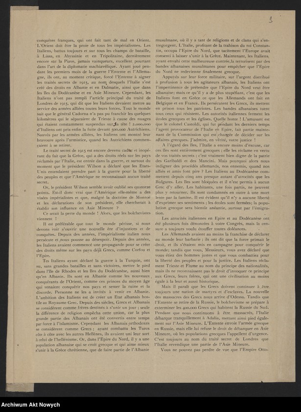 Obraz 5 z jednostki "Aux grands injustes de la Conférence de la Paix - La Protestation et la Réquisitoire d