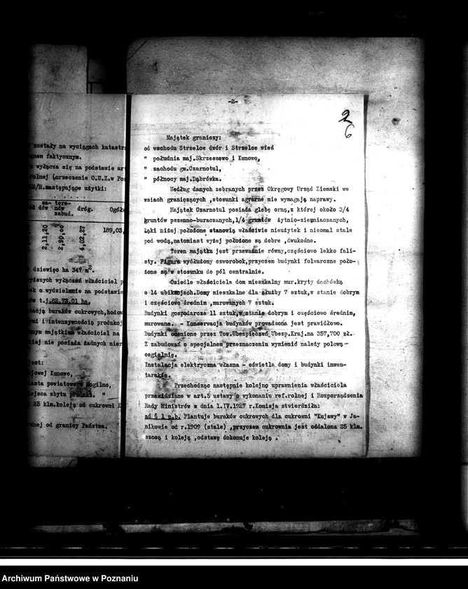 Obraz 11 z jednostki "Majątek Czarnotul powiatu mogileńskiego wyłączenie z art.. 4 i 5 ustawy o wykonaniu reformy rolnej Apolinary Bartz"