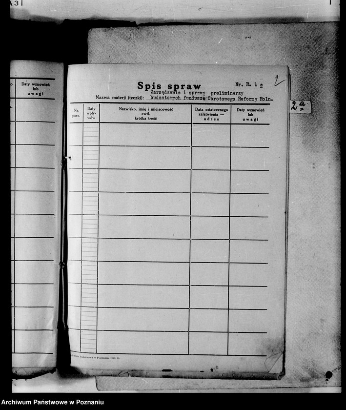 Obraz 6 z jednostki "Spisy spraw /Wydziału Rolnictwa i Reform Rolnych/"