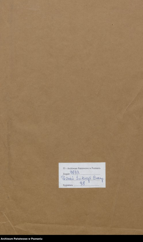 Obraz 2 z jednostki "Duplikat des Trauungs, Tauf und Begraebnissregister"