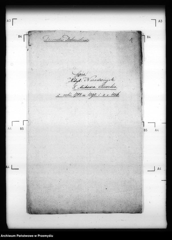 Obraz 5 z jednostki "[Kopie ksiąg metrykalnych parafii Michowa z filią Wełykie (dekanat Dobromil)]"