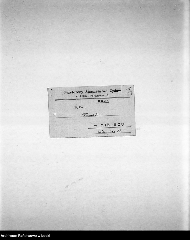 Obraz 16 z jednostki "Rada Starszych [Nominacje, personalia i listy członków, zaproszenia na posiedzenia, protokoły posiedzeń]"