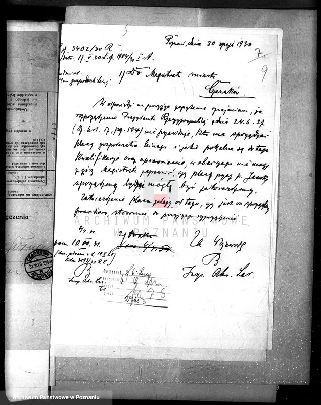 Obraz 13 z jednostki "Magistrat miasta Czarnkowa /nadzór nad gospodarką leśną/"