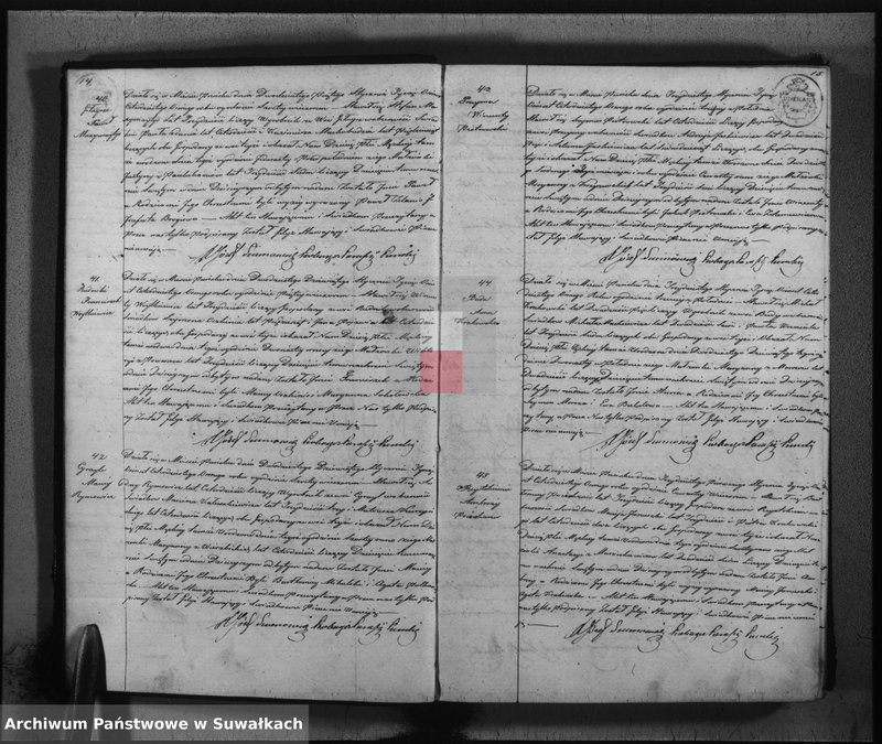 image.from.unit.number "Księga duplikat urodzonych, zaślubionych i umarłych w parafii katolickiej Puńsk na rok 1848"