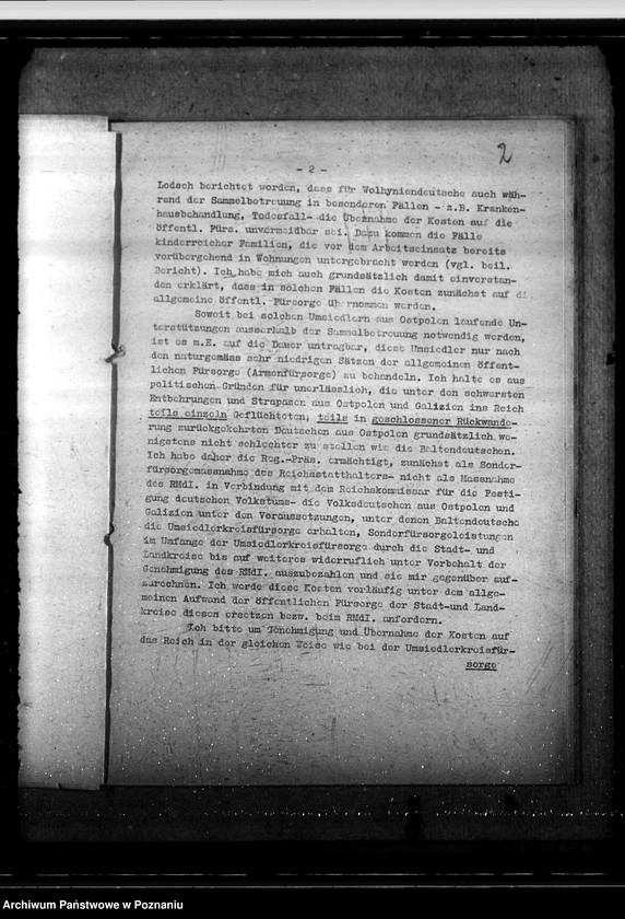 Obraz 6 z jednostki "Umsiedlerfürsorge für Wolyniendeutsche. Öffentliche Fürsorge im Wartheland - Deutsche, Polen"